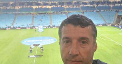 Marcelo Robalinho, da Think Ball, na Arena do Grêmio (Foto: Reprodução/Instagram)