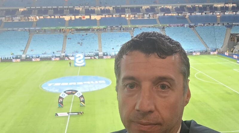 Marcelo Robalinho, da Think Ball, na Arena do Grêmio (Foto: Reprodução/Instagram)