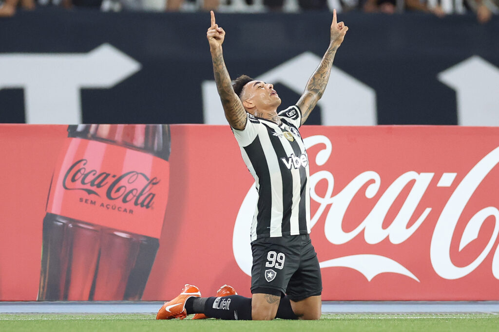 Igor Jesus marcou o gol da classificação do Botafogo na fase de grupos da Libertadores (Vitor Silva/Divulgação/Botafogo)