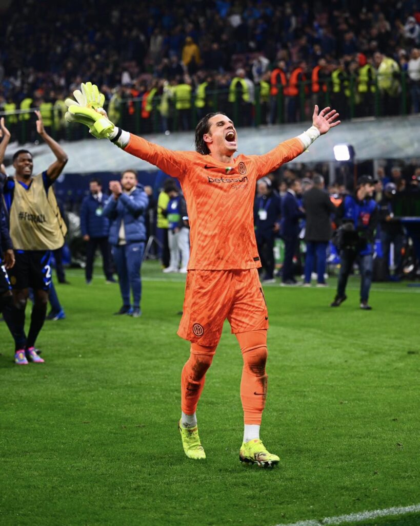 Goleiro Yann Sommer vibra com classificação da Inter de Milão à final da Champions