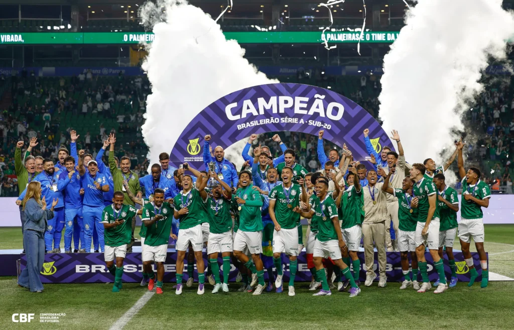 Categoria de base do Palmeiras é a principal do Brasil há anos