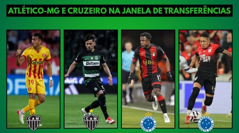 Reinier, Biel, Arroyo e Kauã Moraes são destaques na janela de transferências de Atlético-MG e Cruzeiro