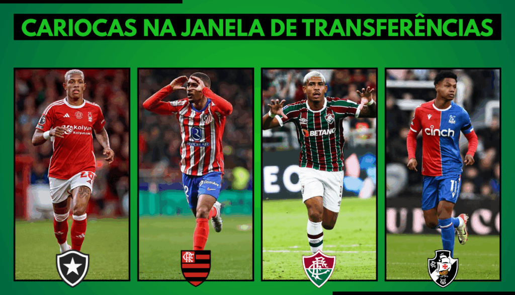A janela de transferências dos clubes do Rio de Janeiro. Julho-Setembro 2025