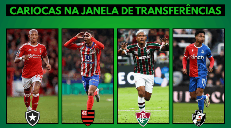 A janela de transferências dos clubes do Rio de Janeiro. Julho-Setembro 2025