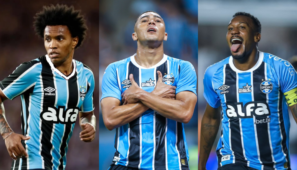 Descubra quem é a maior vítima de Carlos Vinícius, Willian e Edenílson, do Grêmio