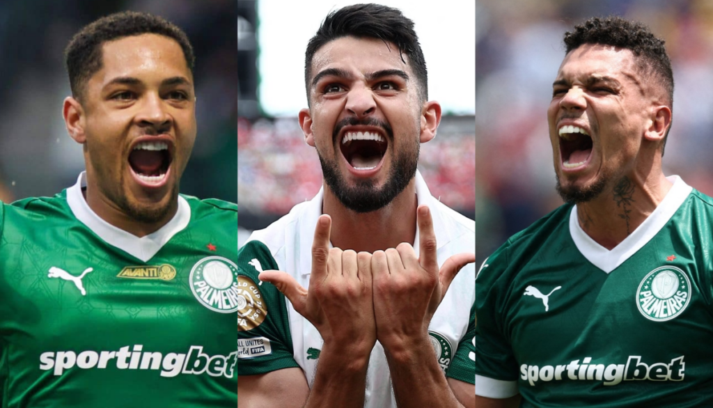 Descubra quem é a maior vítima de Vitor Roque, Flaco López e Paulinho, do Palmeiras