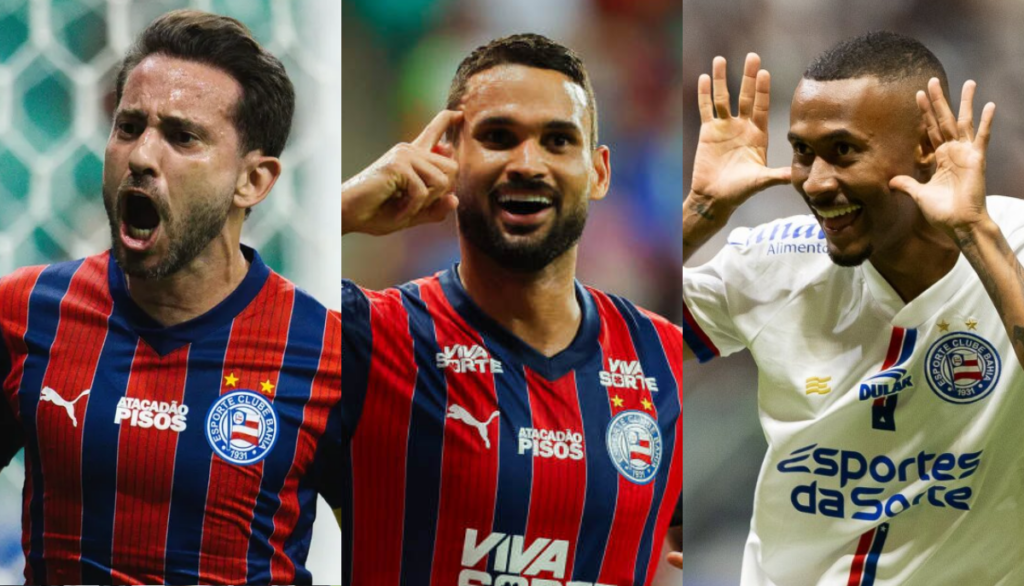 Descubra quem é a maior vítima de Willian José, Everton Ribeiro e Ademir, do Bahia