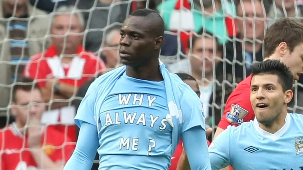 Sonho do Guarani, Balotelli já vestiu a camisa do Manchester City