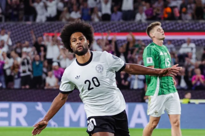 Destaque da Alemanha, Gnabry está fora da Copa (Foto: Divulgação/DFB)