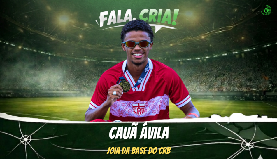 Ávila, volante do CRB, é o entrevistado do quadro Fala, Cria!, do portal vai Pro Gol