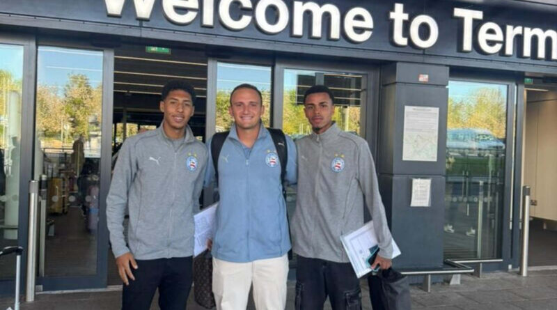 Dupla da base do Bahia embarca para intercâmbio no Manchester City