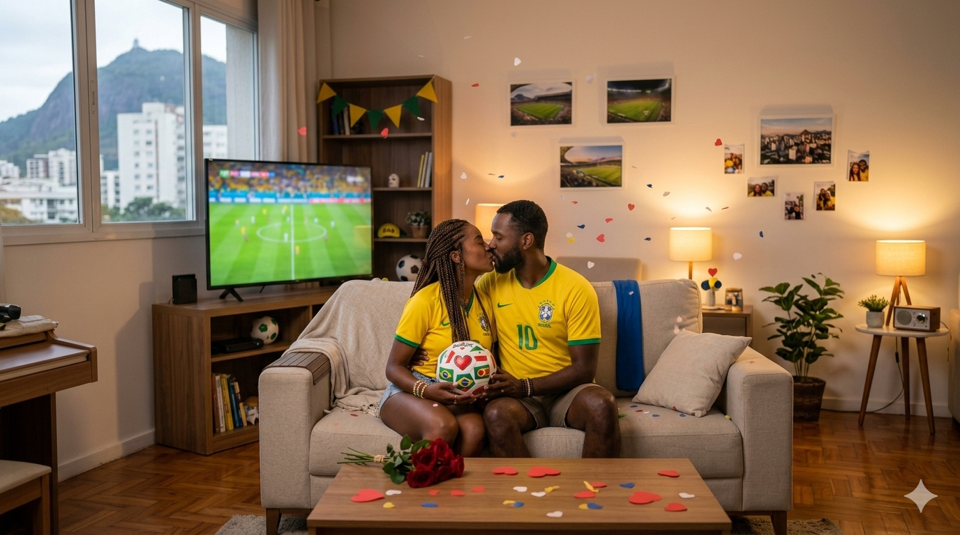 Dia dos Namorados na Copa do Mundo? Veja dicas para equilibrar romance e futebol durante o Mundial de 2026.