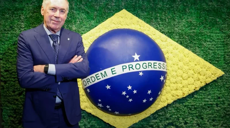 Carlo Ancelotti renovou seu contrato com a Seleção Brasileira até 2023
