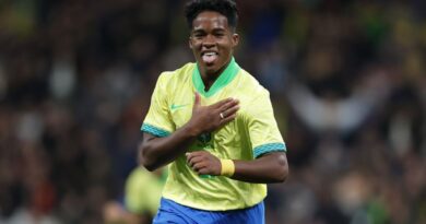 Endrick em ação pela Seleção Brasileira