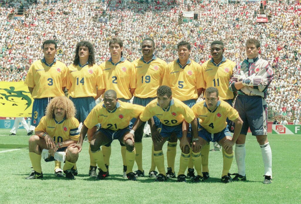 Badalada Seleção da Colômbia na Copa do Mundo de 1994