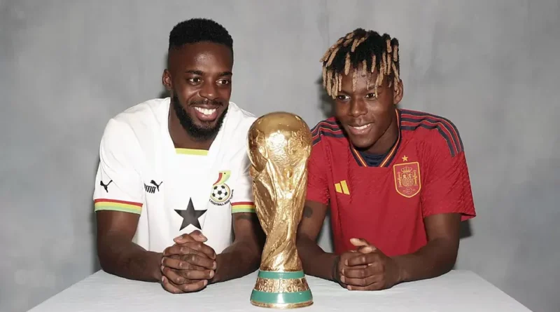 Irmãos Willians na Copa do Mundo 2026 por Gana e Espanha