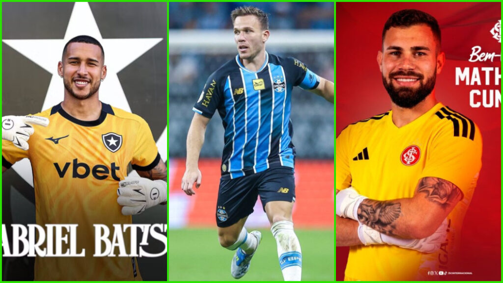 As atualizações do mercado da bola envolvem Grêmio, Botafogo, Internacional, São Paulo e Fluminense com chegadas, empréstimos e negociações.
