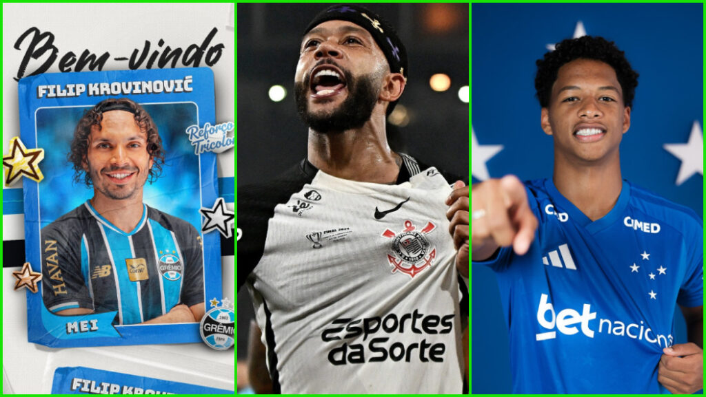 Transferências na janela do futebol brasileiro: croata no Grêmio, renovação de Memphis no Corinthians e jovem Zé Lucas no cruzeiro