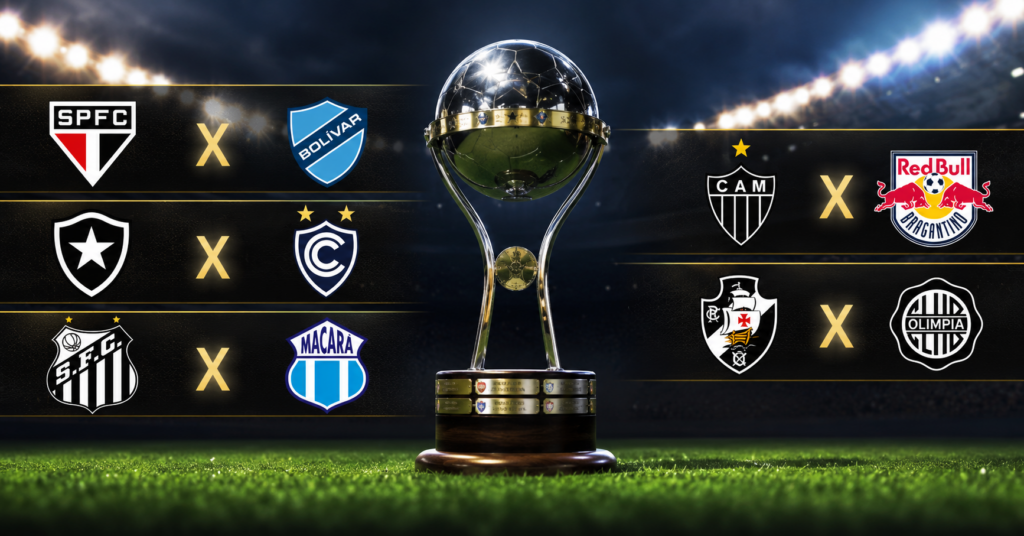 Seis clubes brasileiros estão nas oitavas de final da Copa Sul-Americana 2026