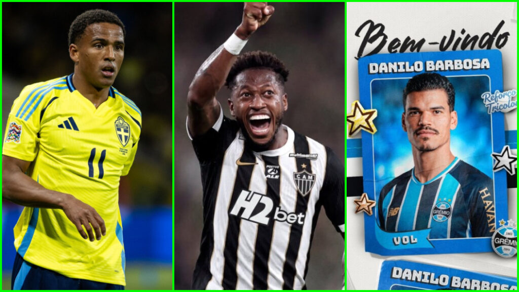 Reforços movimentam clubes brasileiros nesta semana: Fred, Eliasson e Danilo Barbosa