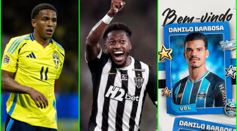 Reforços movimentam clubes brasileiros nesta semana: Fred, Eliasson e Danilo Barbosa