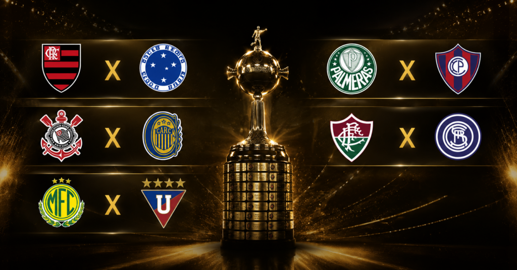 Confrontos dos clubes brasileiros nas oitavas de final da Copa Libertadores 2026