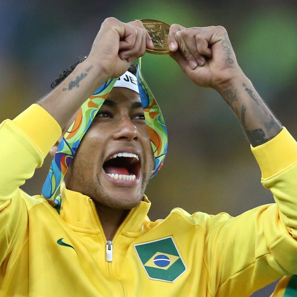 Neymar foi um dos campeões olímpicos de 2016 (Foto: Lucas Figueiredo/CBF)
