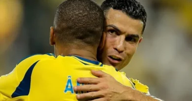 Ângelo e Cristiano Ronaldo no Al Nassr