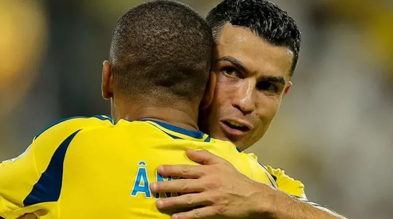 Ângelo e Cristiano Ronaldo no Al Nassr