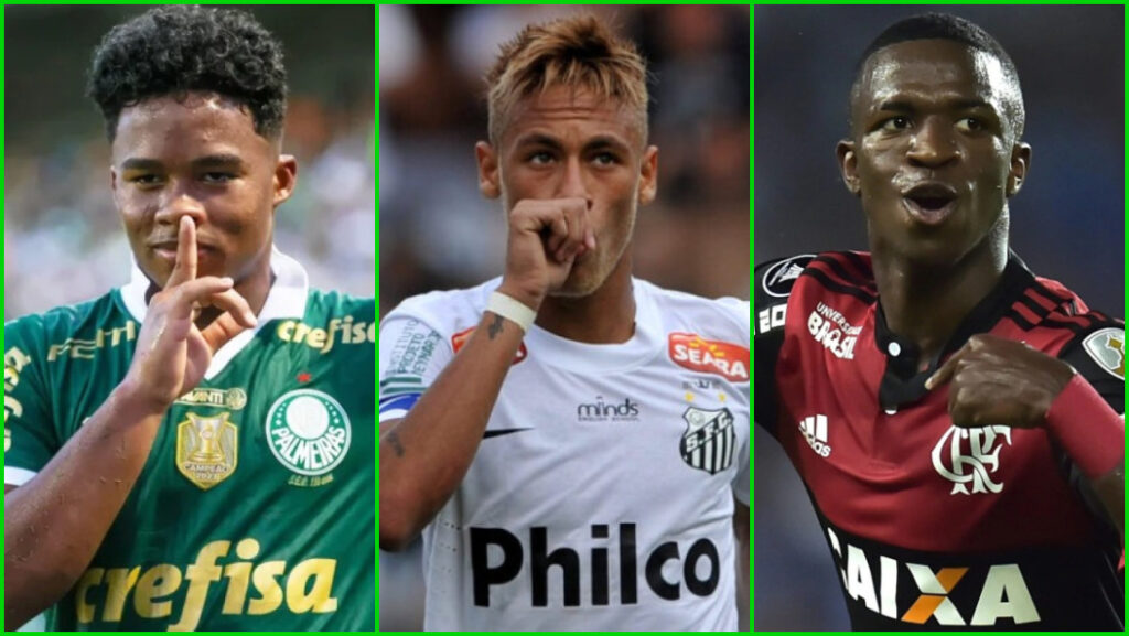 Maiores vendas da história do futebol brasileiro tem craques como Endrick, Neymar e Vini jr