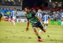 Raí Natalino, atacante do Maringá, comemora gol decisivo sobre o Paysandu na Série C do Brasileirão