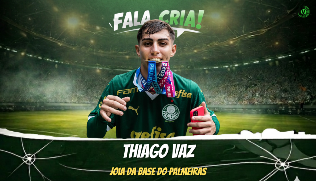 Thiago Vaz, lateral-esquerdo do Palmeiras, é o entrevista do Fala, Cria!
