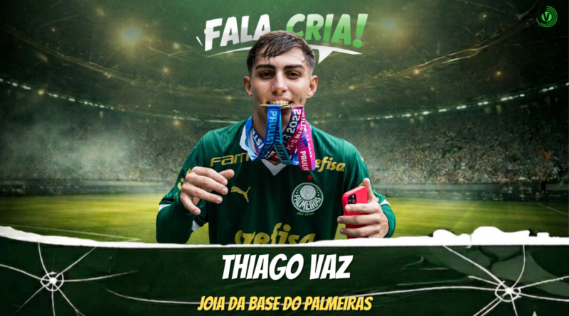 Fala, Cria! #06: Conheça Thiago Vaz, joia da base do Palmeiras Thiago Vaz, lateral-esquerdo do Palmeiras, é o entrevista do Fala, Cria!