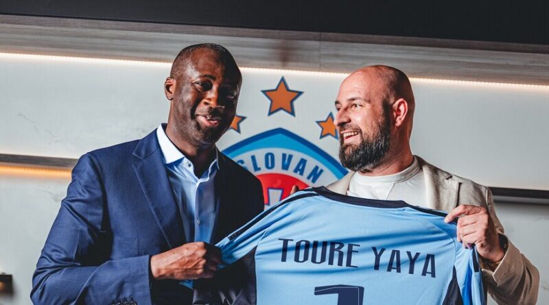 Yaya Touré é o treinador do Slovan Bratislava na Champions League 2026/27