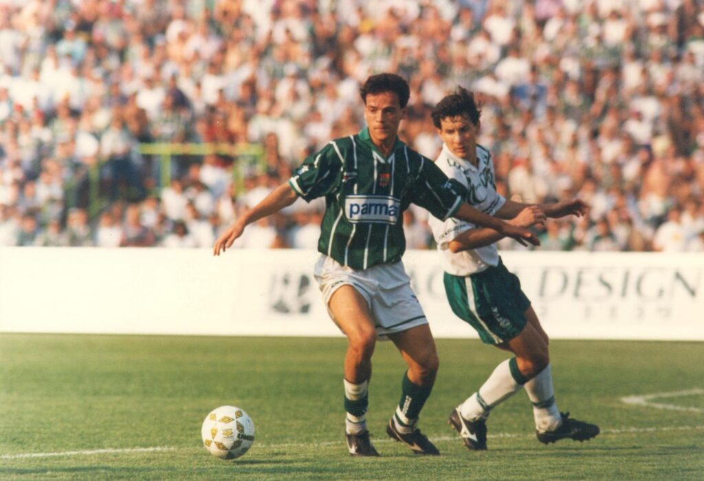 Fernando Diniz atuou no Palmeiras no segundo semestre de 1996 (Foto: Reprodução)