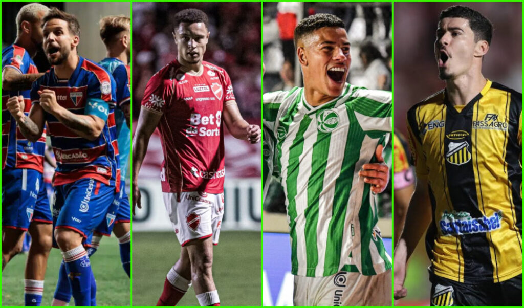 Fortaleza, Vila Nova e Novorizontino disputam as primeiras posições da Série B 2026. Juventude é o atual líder