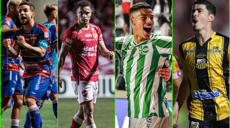 Fortaleza, Vila Nova e Novorizontino disputam as primeiras posições da Série B 2026. Juventude é o atual líder